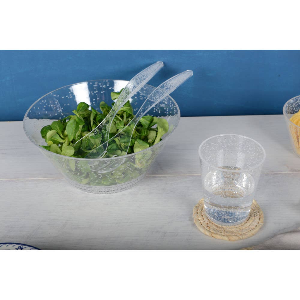Ensaladera de acrílico con burbujas 26 cm