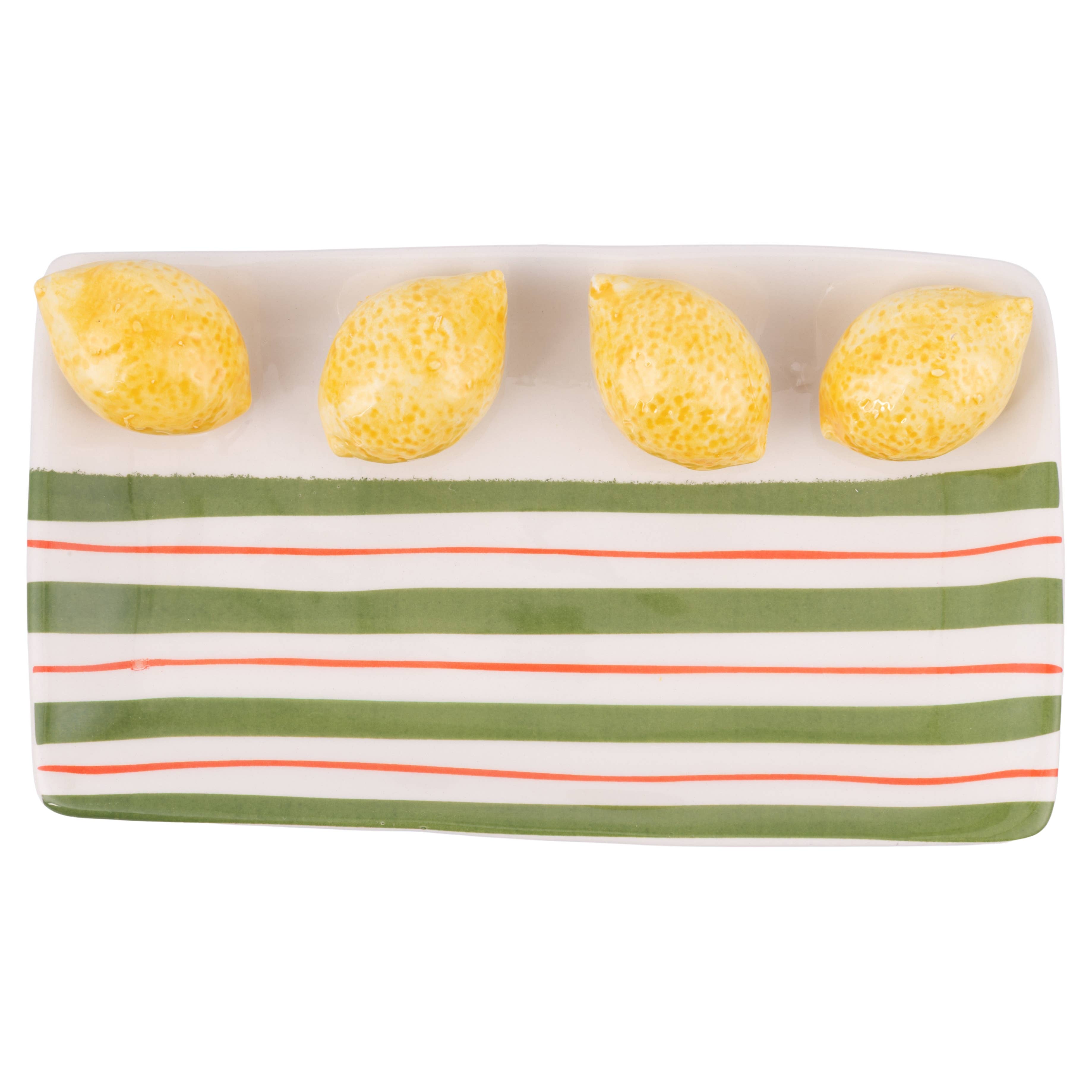 Plato decorativo Fruit Life con diseño de limón