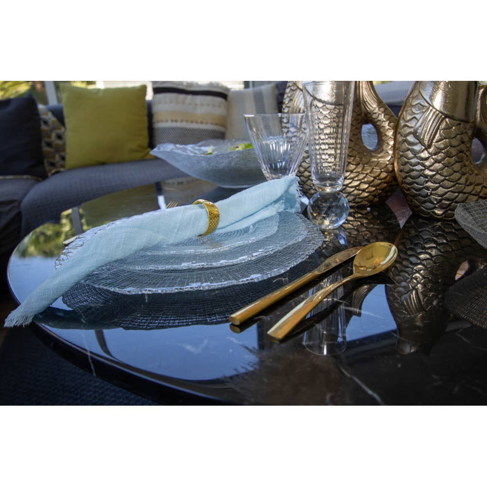 Bajo plato  transparente 33 cm