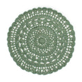 Mantel individual de ganchillo - Verde
