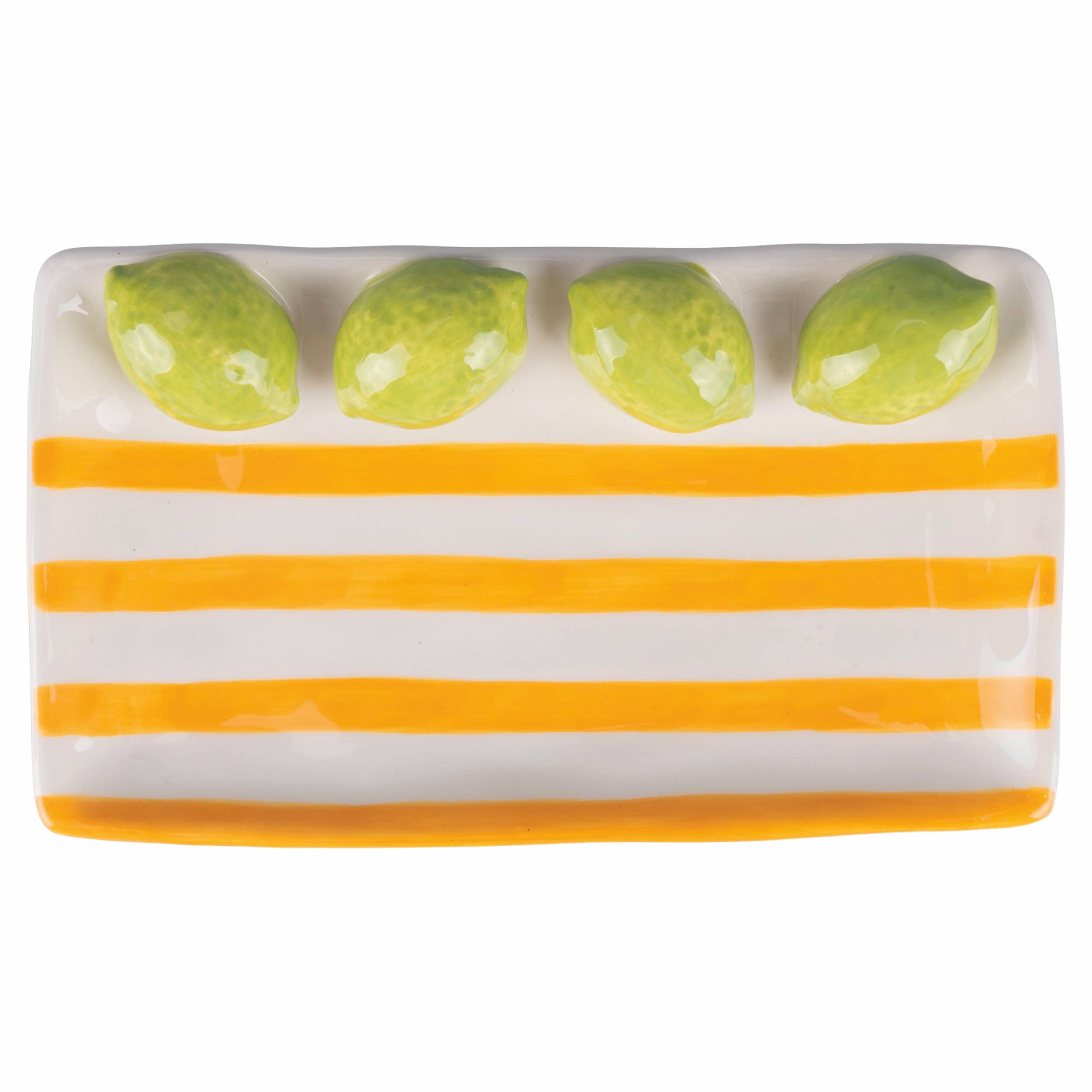 Plato decorativo Fruit Life con diseño de limones