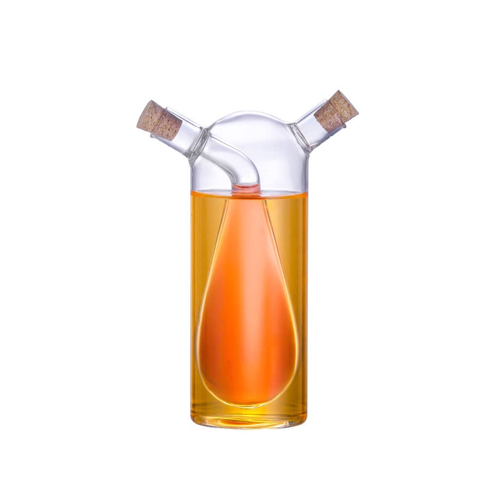 Botella de vidrio para aceite y vinagre de 340 ml y 90 ml