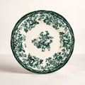 Plato llano de porcelana verde FAUSTINE de 26 cm