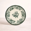 Plato de postre de porcelana verde FAUSTINE de 20,5 cm