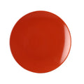 Plato llano de loza color ladrillo de 26 cm - VITA