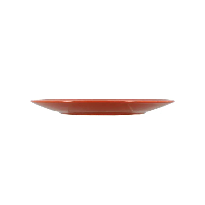 Plato llano de loza color ladrillo de 26 cm - VITA