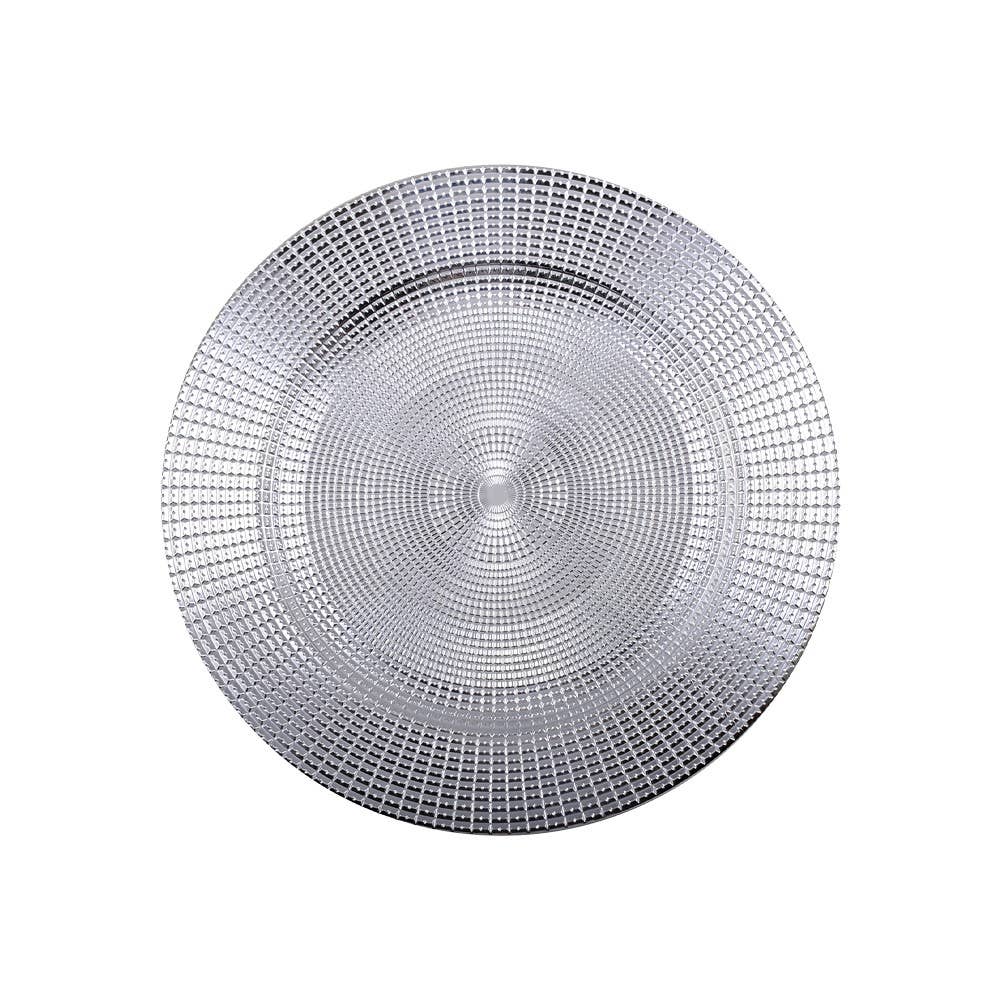 Bajo plato imperio plata - 31 cm