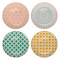 Confusión en Colores Plato de postre 4 surtidos.