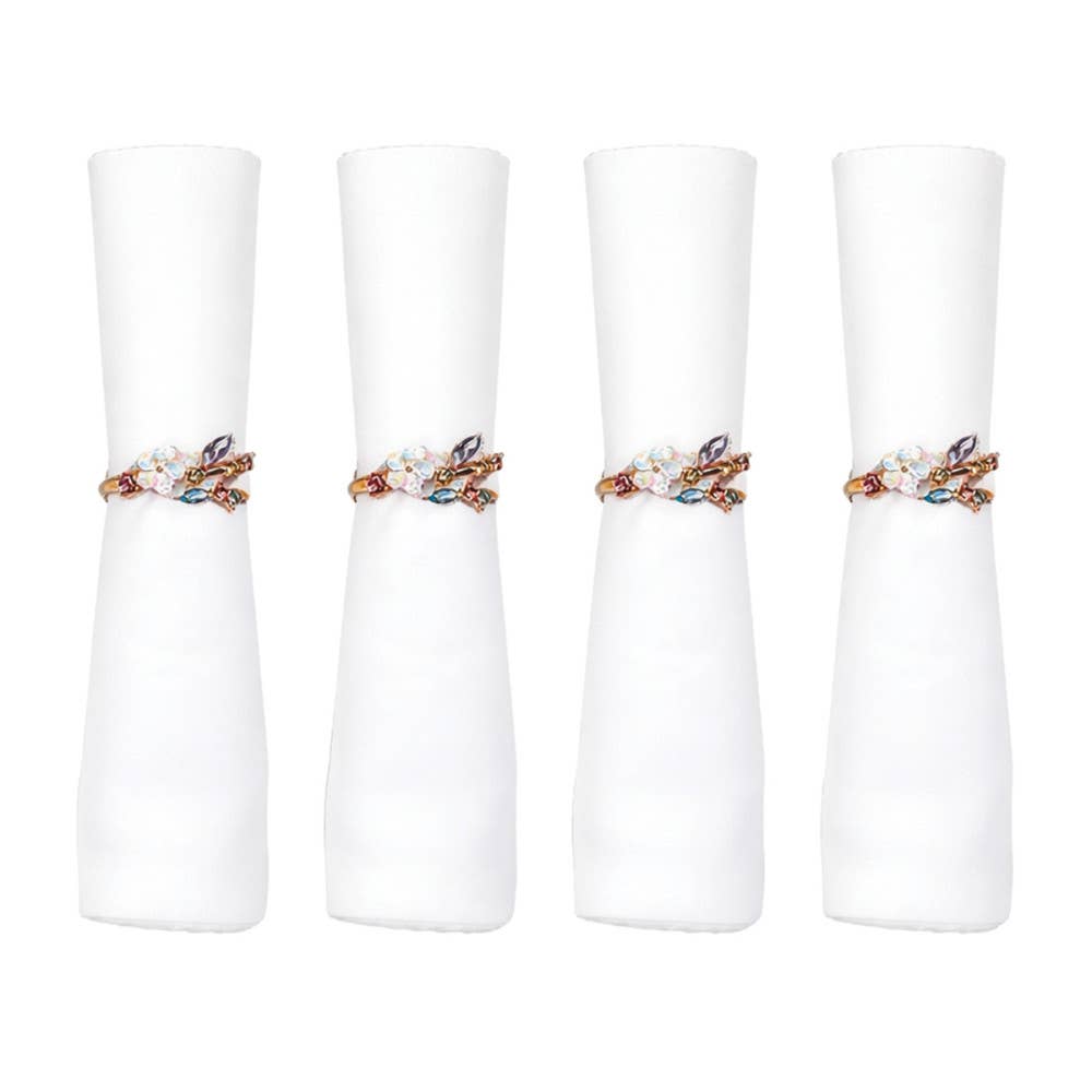 Set de 4 servilleteros con diseño de diamante