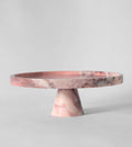 Soporte para pastel de mármol rosa