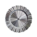 Bajo plato de malla de plata brillante 33x33x1cm