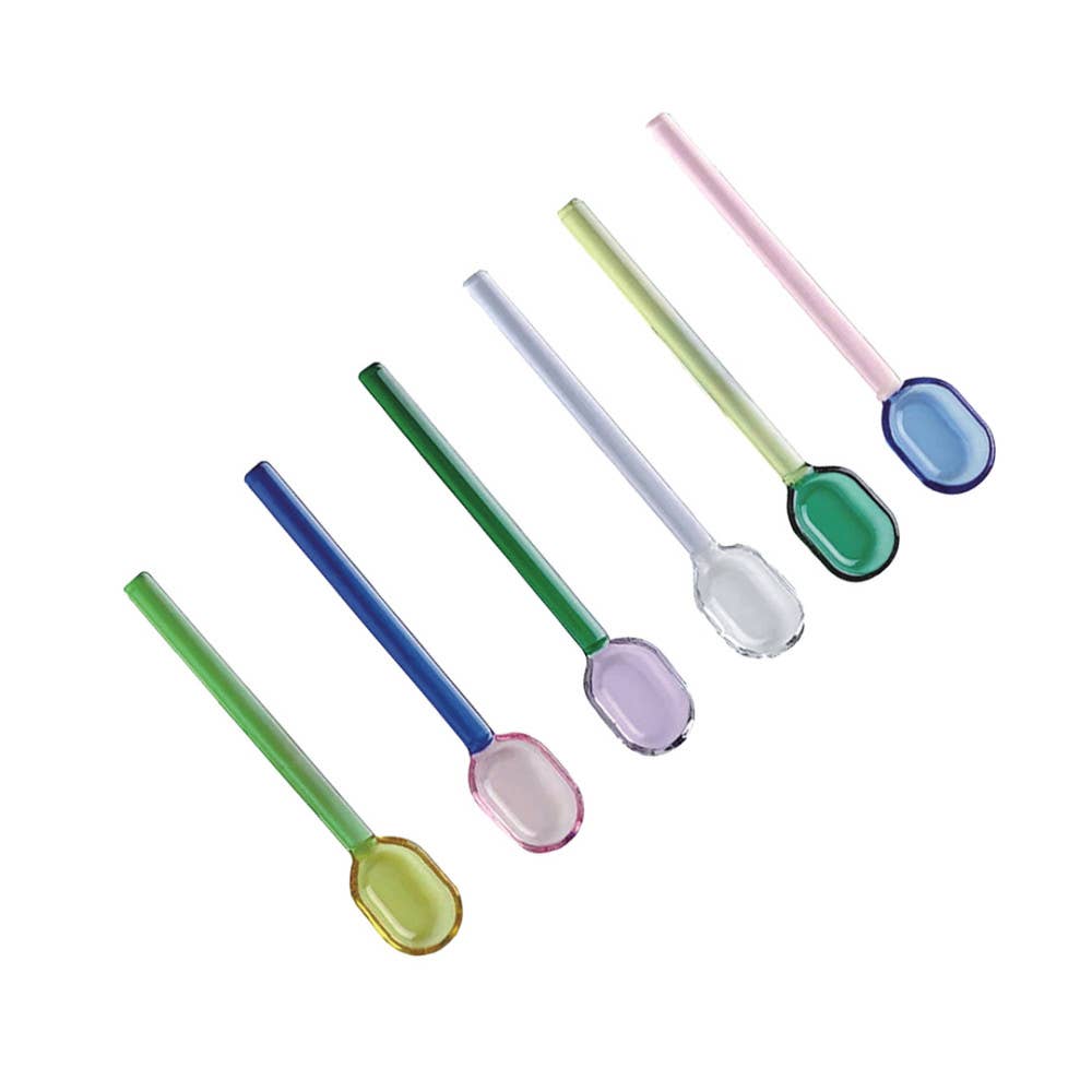 Juego de 6 cucharillas multicolores