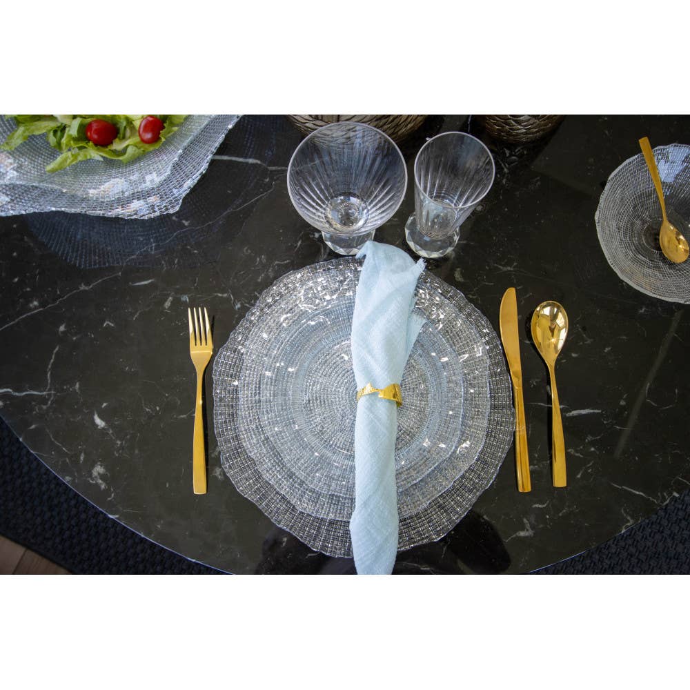 Bajo plato  transparente 33 cm