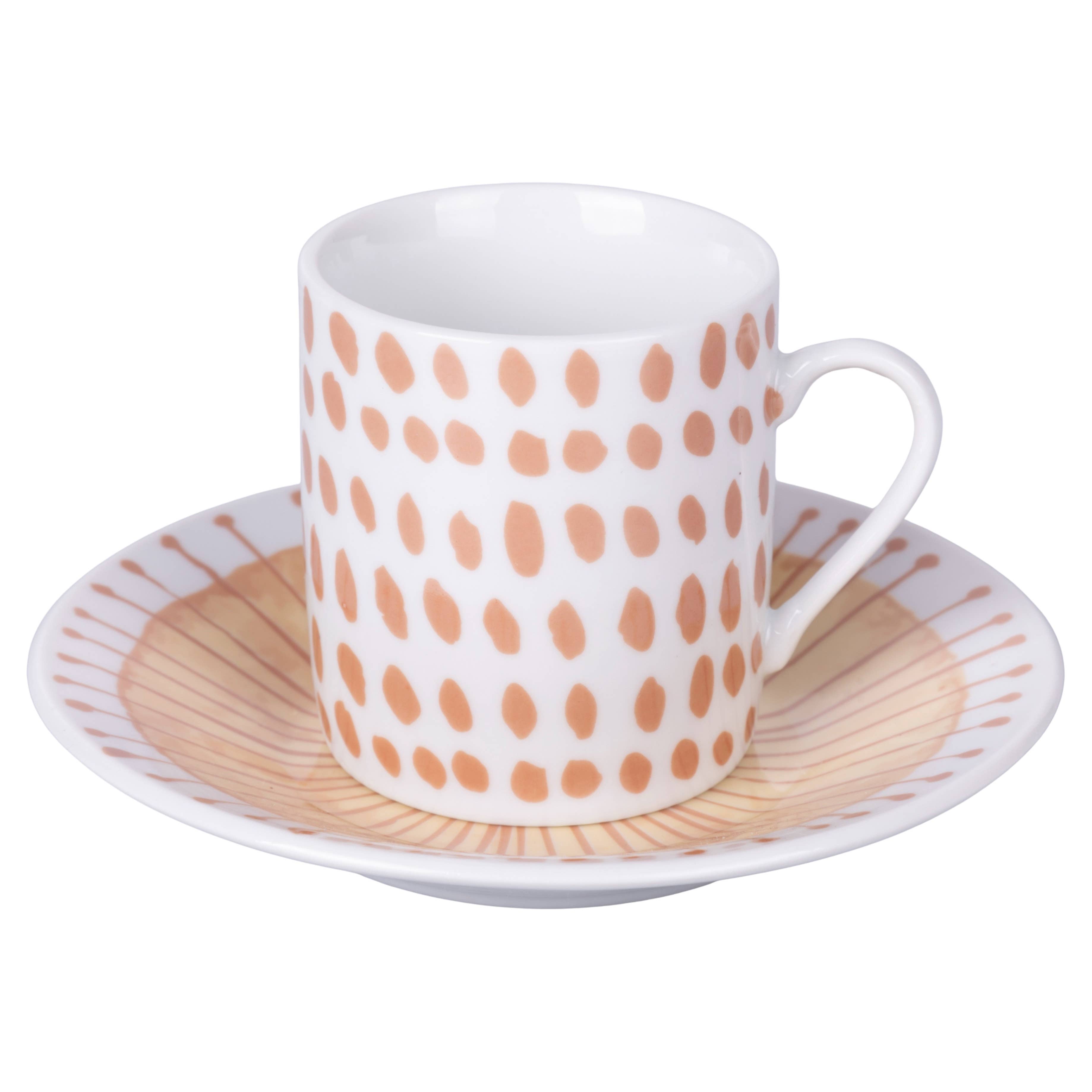 Marea Set 6PCS Tazas 90ML/ Platillo