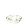Cesta de pan / frutero dorado de hierro 26x26x10,5 cm