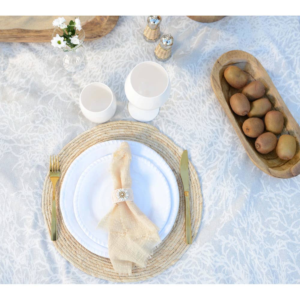 Bandeja decorativa de madera 35x15x4,5cm