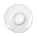 Plato aperitivo chip and dip blanco en melamina 35x35x3cm