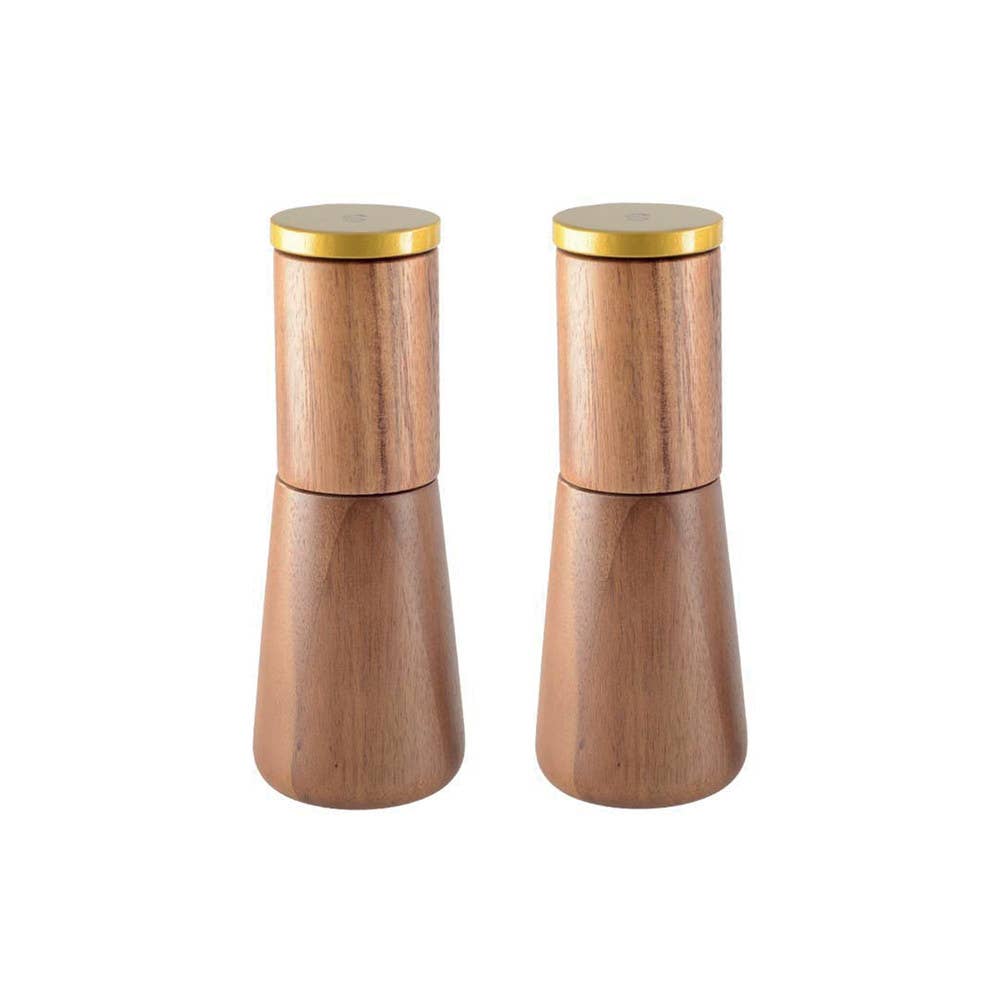 Salero y pimentero de madera