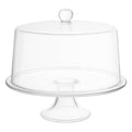Soporte para pastel con cúpula recta 33,5 x 33,5 x 27 cm
